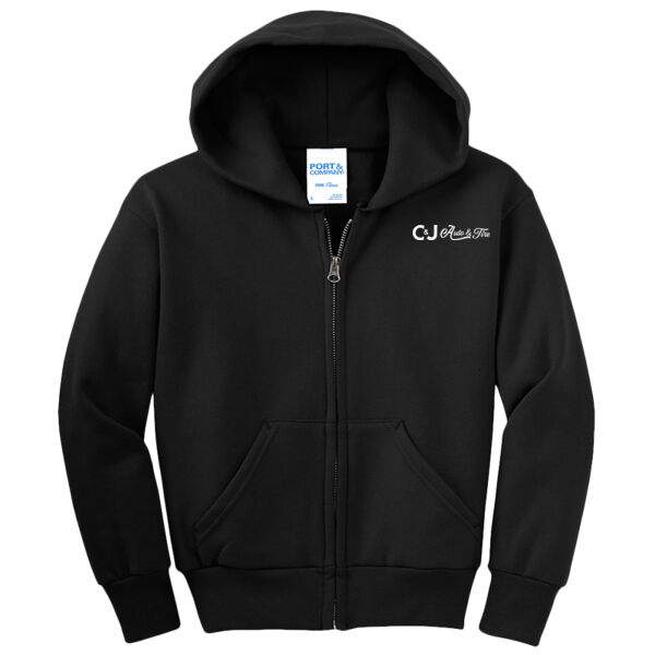CJ - Youth Core Fleece Full Zip Hooded Sweatshirt Thumbnail